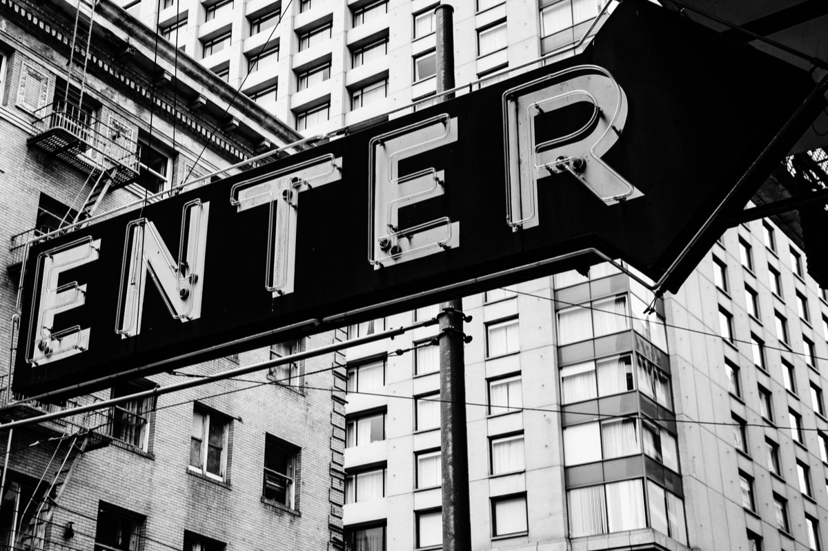 Art Deco street sign