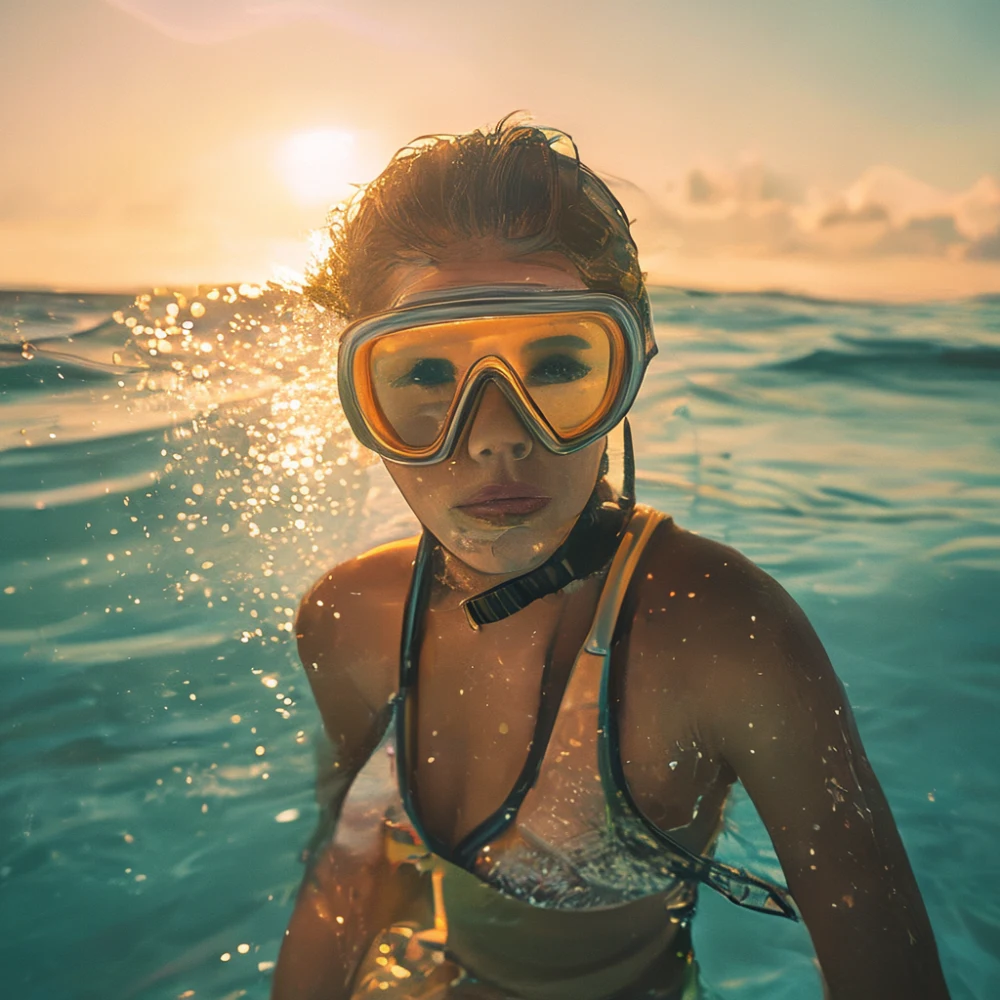 Snorkeling gear in Miami ocean