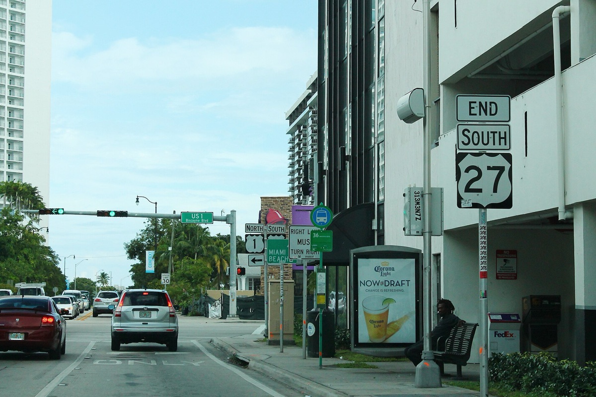 Signes de circulation à Miami