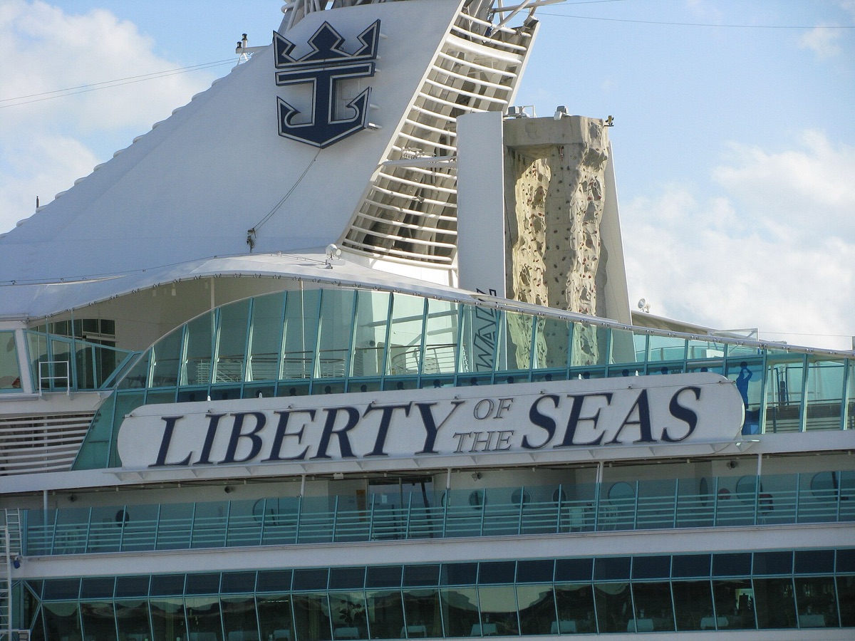 Cruise ship docked Miami