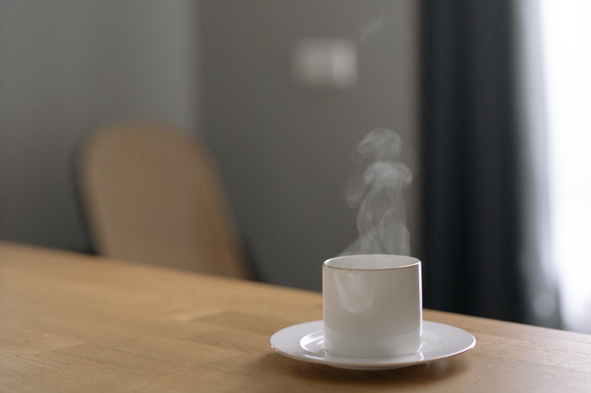 Cuban Coffee Cup with Steam