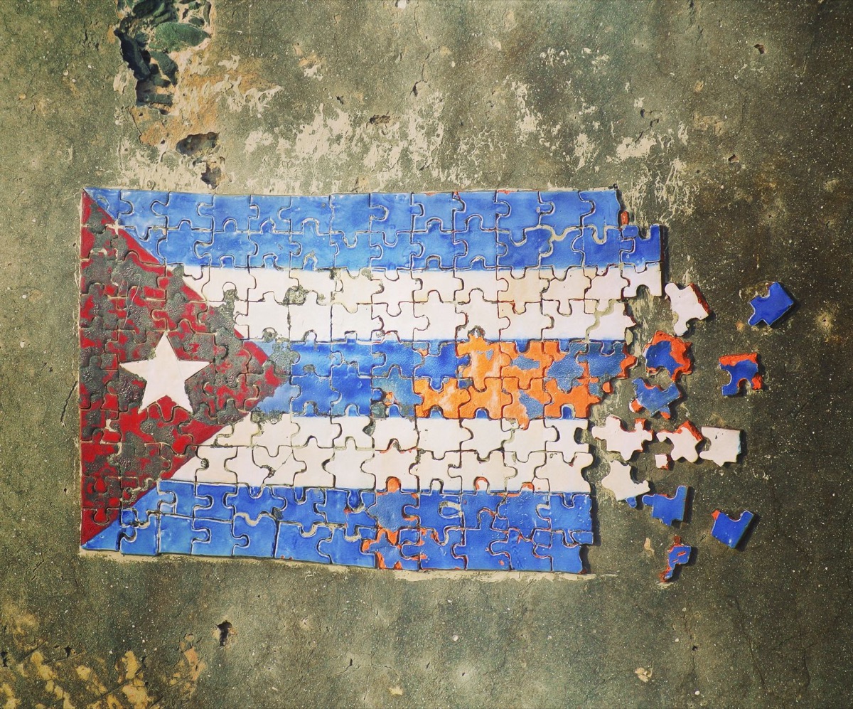 Latin American Flag with Cuban Flag