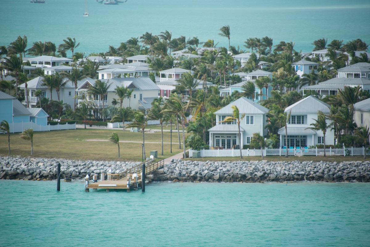 Aussicht auf die Küstenfahrt von Key West.