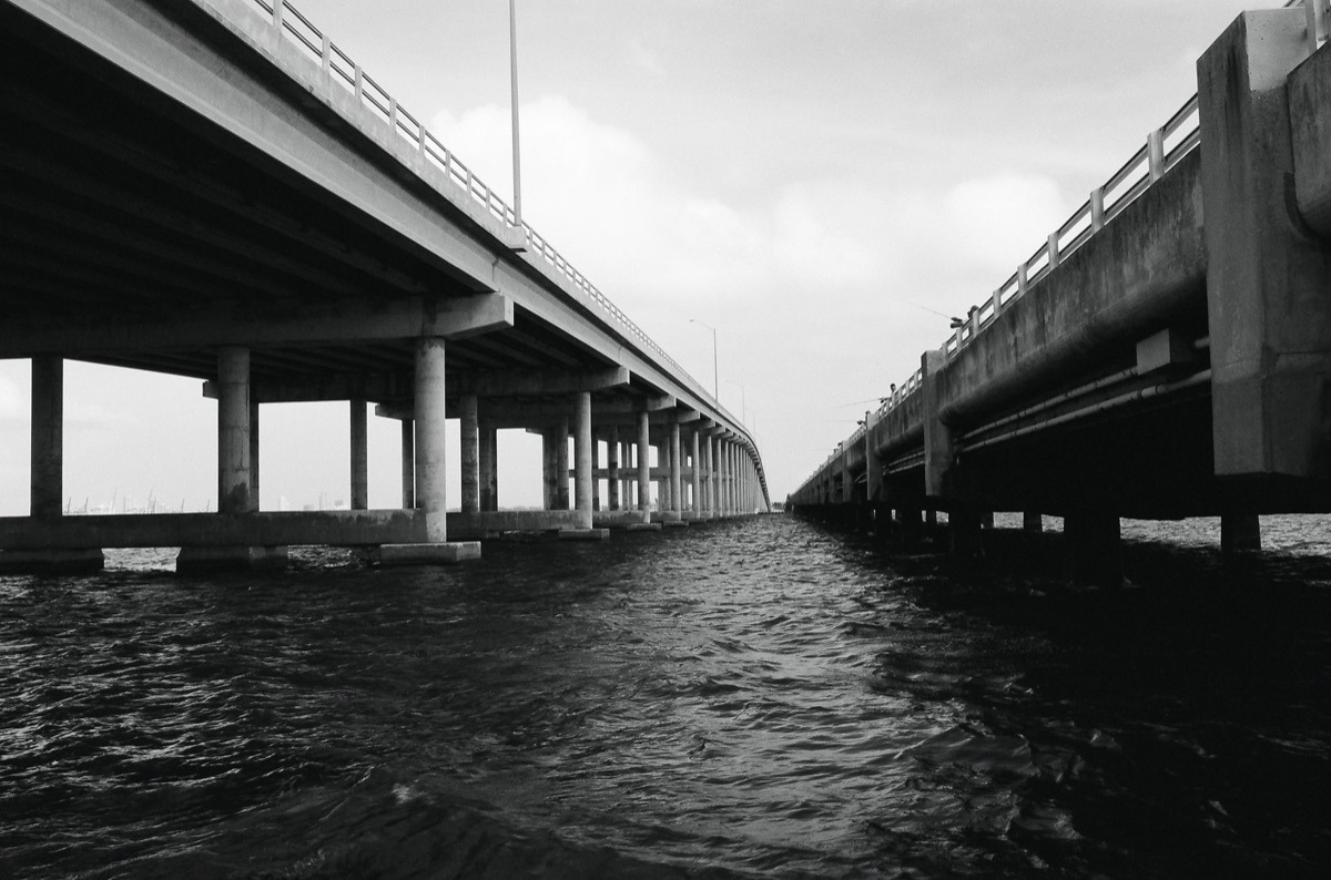 Un segnale d'indicazione per l'Overseas Highway a Miami