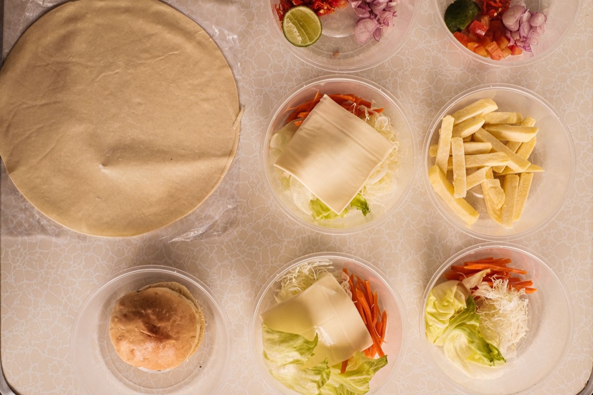 Ingredient components of Cuban sandwich