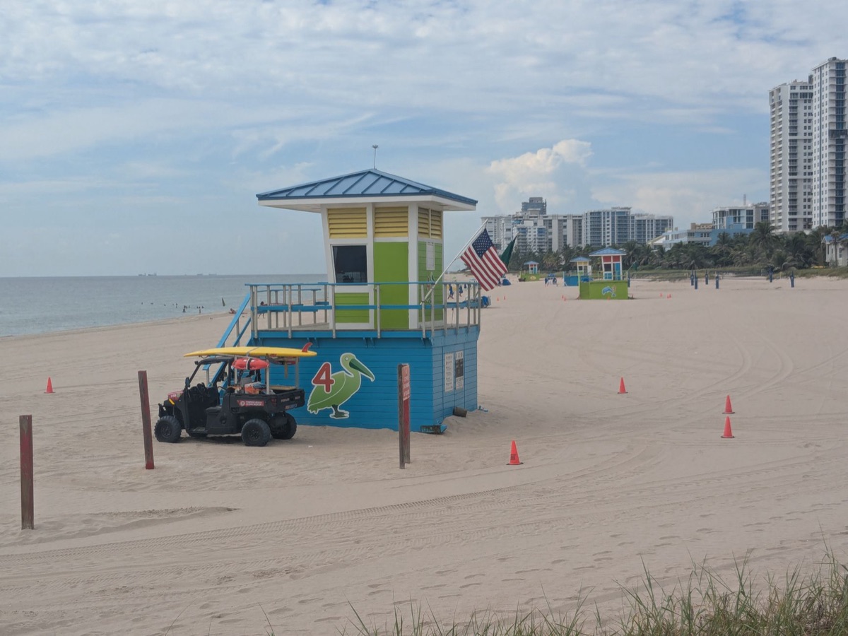 Miami Beach pedestrian crossing