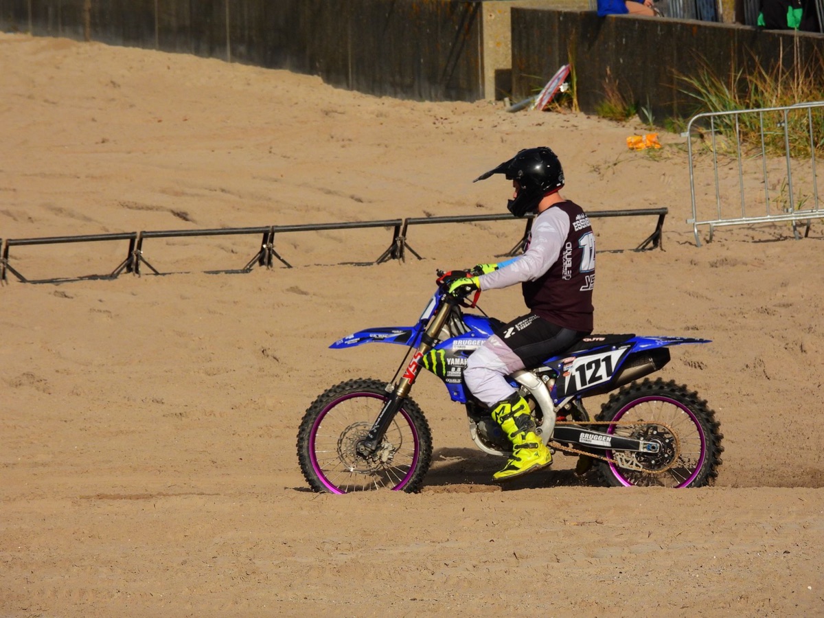 uma motocicleta em South Beach