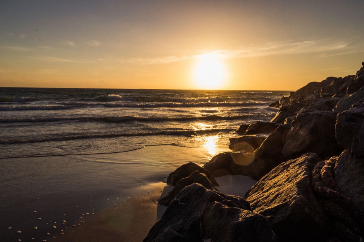 Südstrand: Sonnenuntergang in Miami