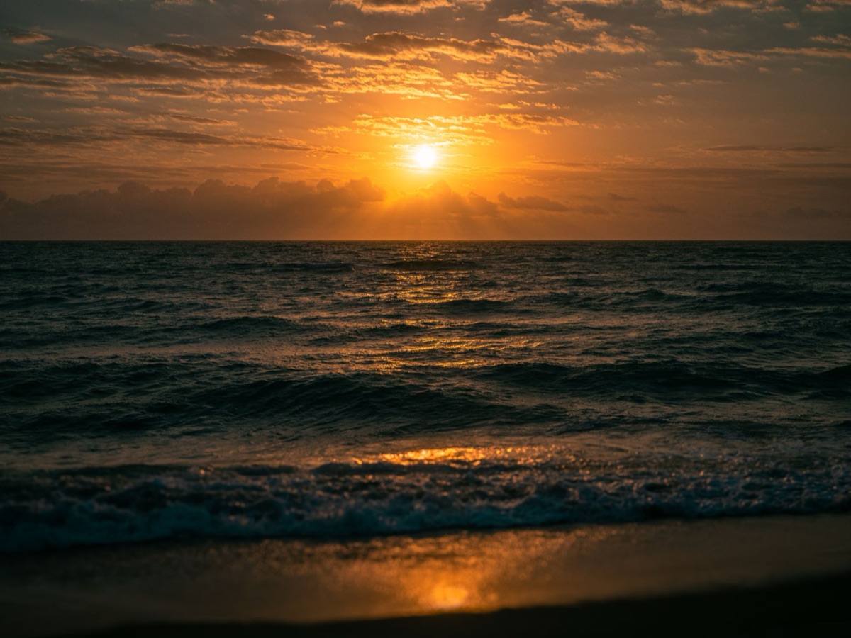 Coucher de soleil sur South Beach, Miami