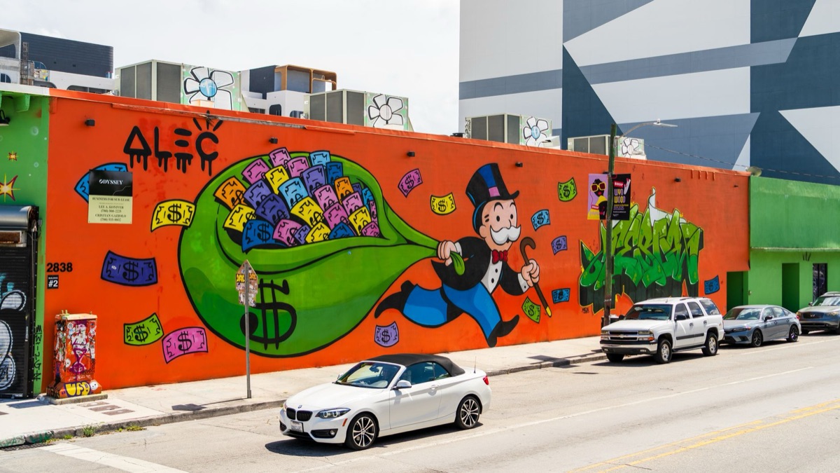 mural de rua em miami